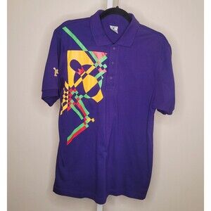 Vintage The Bowler International Men's Purple Bowling Polo Shirt Bowling…